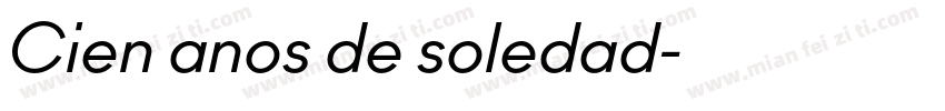 Cien anos de soledad字体转换